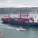 Image for article titled This Container Ship Plowed Into An Embankment In Istanbul